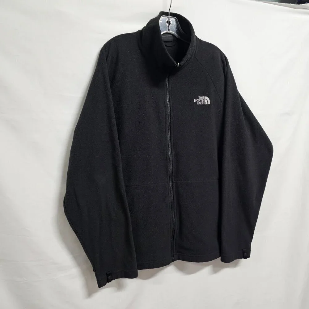 The North Face Full Zip Fleece Jacket Men Size L Black